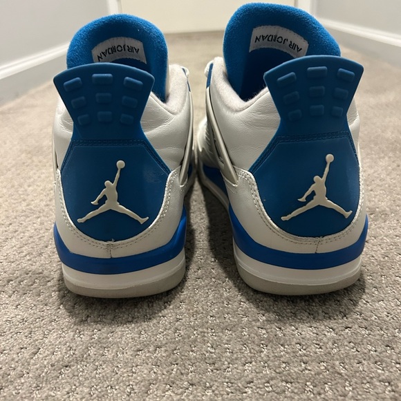 Jordan 4, military blue, lightly used, 2012 retro, no box, size 11 - Picture 4 of 8